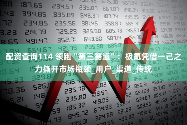 配资查询114 领跑“第三赛道”：极氪凭借一己之力撕开市场瓶颈_用户_渠道_传统